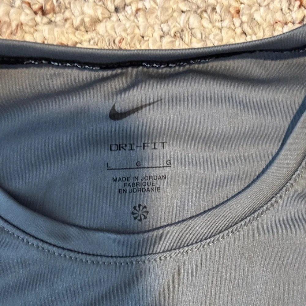 Nike Gray Long Sleeve Performance Tee